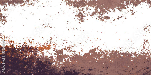 Abstract brown grunge textured background with stains and rusty surface