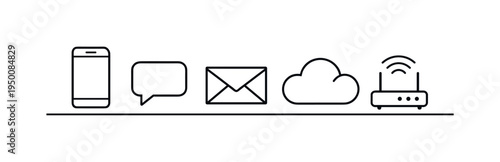 Modern digital communication and efficient information exchange helping professionals stay connected, coordinate tasks, and share updates across everyday technology platforms