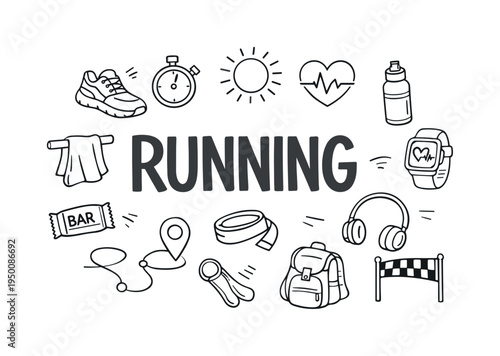 Healthy outdoor running and endurance fitness lifestyle concept focused on maintaining cardiovascular health, building stamina and enjoying consistent physical activity routines