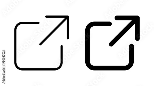 External link icon set for web and mobile app. link sign and symbol. hyperlink symbol