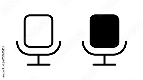 Microphone icon set vector. karaoke sign and symbol