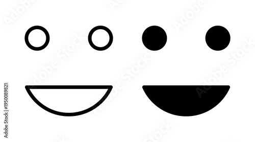 smile icon set vector. smile emoticon icon. feedback sign and symbol