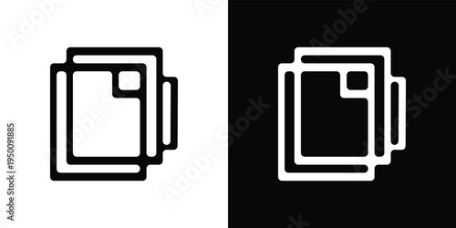 Black and white of rolls on split background filmstrip cinema media