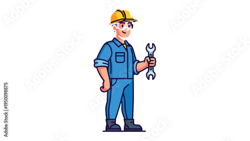 The Construction Worker: A skilled worker, embodying the spirit of diligence and the pride of craftsmanship, stands ready with a tool to bring his expertise to the project.