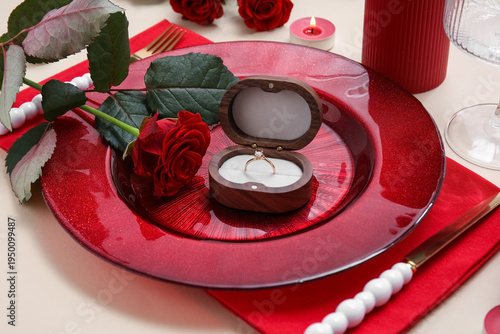 Beautiful table setting wit...