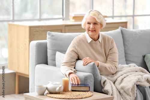 Christian senior woman with...