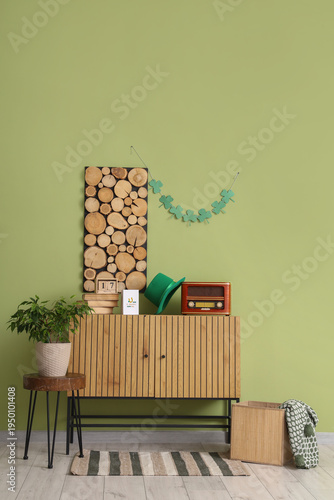 Interior of festive room de...