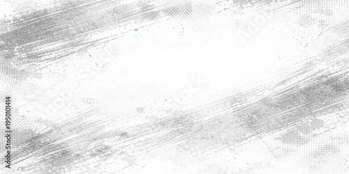 An abstract gray grunge background featuring a rough textured concrete wall design with vintage dirty paint patterns and weathered stone surface effects