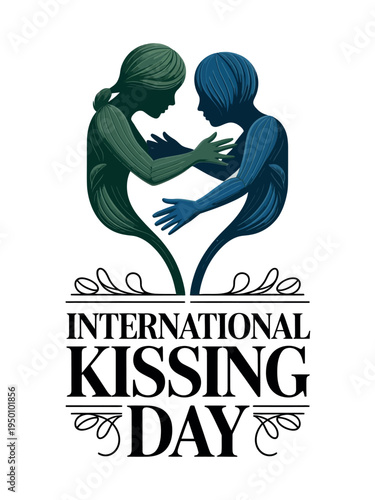 International Kissing Day Unity and Love Design for Connection and Affection