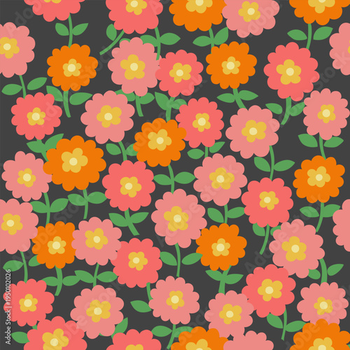 vector seamless floral pattern for textile design, packaging, or wallpaper