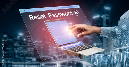Photos A web browser interface for the password reset function