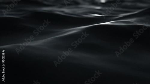 dark water surface with ripples isolated on transparent background