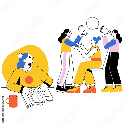 man and woman team working