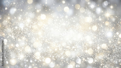 Elegant Glittering Background with Sparkling Particles and Light Effects for Celebrations