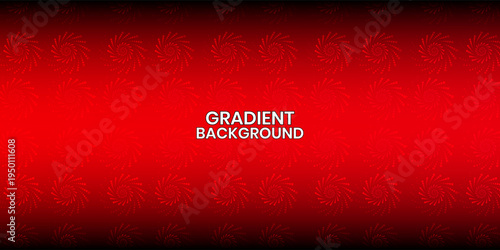 Red Radial Spiral Dot Pattern Background. Deep red gradient background featuring a repeating pattern of spiral dot clusters.