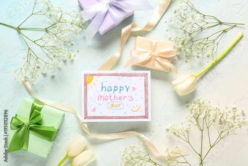 Card with text HAPPY MOTHER...