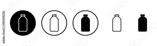 Bottle icon logo design. bottle sign and symbol