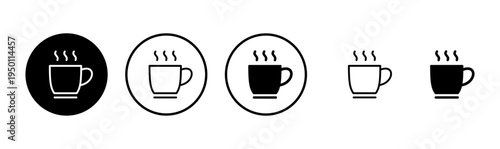 coffee cup icon logo design. cup a coffee sign and symbol