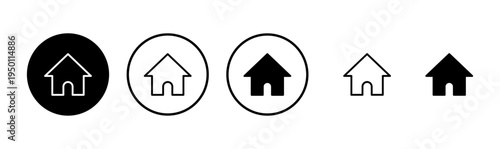 House icon logo design. Home sign and symbol