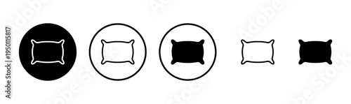 Pillow icon logo design. Pillow sign and symbol. Comfortable fluffy pillow