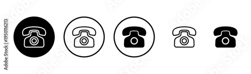 Telephone icon logo design. phone sign and symbol