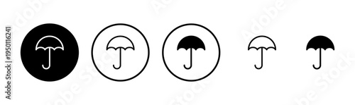 Umbrella icon logo design. umbrella sign and symbol