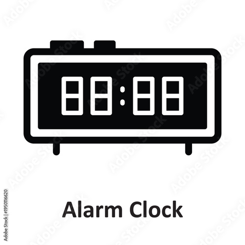 Alarm Clock Vector icon which can easily modify or edit