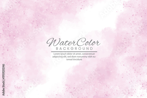 Watercolor blush background with text overlay