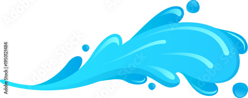 Water splashing wave motion dropping liquid drops