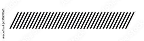 Black diagonal stripe border pattern. Minimal slanted line strip design. Modern geometric stripe element.