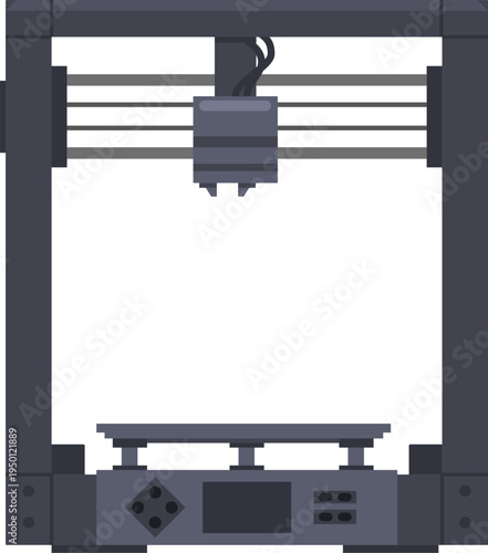 Modern desktop 3D printer for rapid prototyping innovation