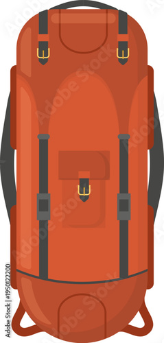 Hiking backpack preparing for outdoor adventure journey