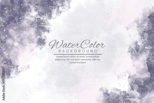 Watercolor background with text overlay