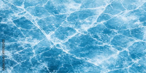 Abstract a captivating display of icy expanse, showcasing a mesmerizing network of textured cracks, each a unique work of art etched in nature's frozen canvas.