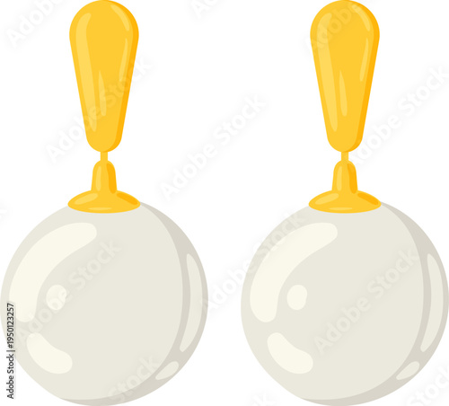 Pair of pearl drop earrings symbolizing elegance and luxury