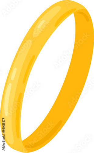 Gold wedding ring representing love and commitment