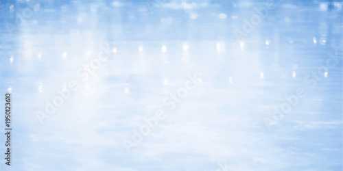 Abstract a serene and ethereal ice skating rink, the crisp, crystalline surface glistens under soft, atmospheric lighting, capturing the essence of winter's embrace.