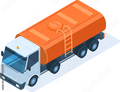 Fuel tank truck for liquid transportation delivery