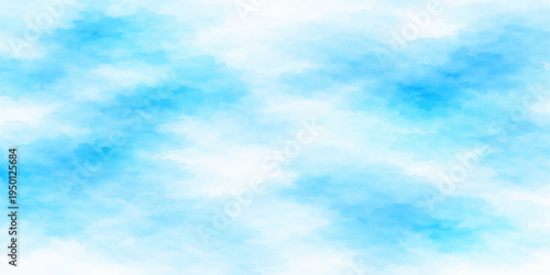 Abstract a vibrant cloudscape, a stunning watercolor painting, capturing the airy beauty of nature and evoke feelings of serenity and peace. 