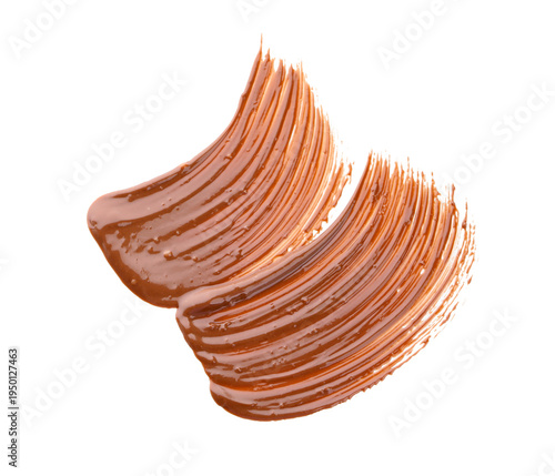Smears of melted chocolate ...