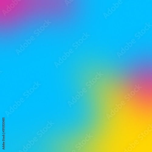 Deep Pink, Deep Sky Blue and Gold 1:1 square seamless loop gradient mesh video background