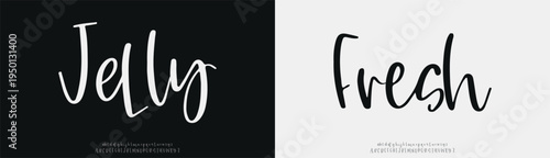 Jelly Fresh, signature Font Calligraphy Logotype Script Brush Font Type Font lettering handwritten
