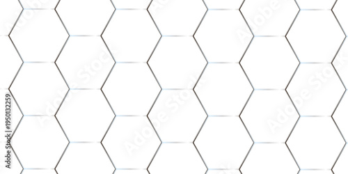 White abstract honeycomb mosaic and tile geometric hexagon vector illustration. geometric digital technology polygon science vintage square mosaic and web cover business texture.