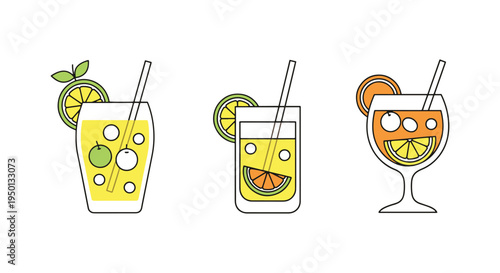 White Virgin Sangria Line art creative abstract color vector design