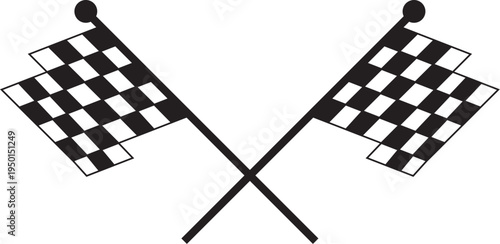 checkered flag vector illustration