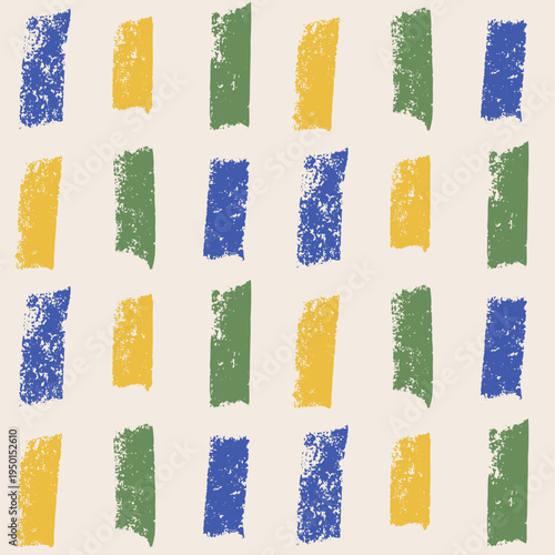 Crayon dash diagonal lines seamless pattern. Pastel freehand summer coastal pattern design. Abstract mediterranean amalfi surface bg geometric Italy motif. Hand drawn line texture. Vector background.