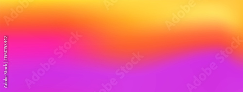 Gradient thermal effect aesthetic. Sunset sky wave with gradation background. Hot bold summer blur trendy wallpaper backdrop with glow colorful rainbow pattern. Vibrant vector iridescent gradient.