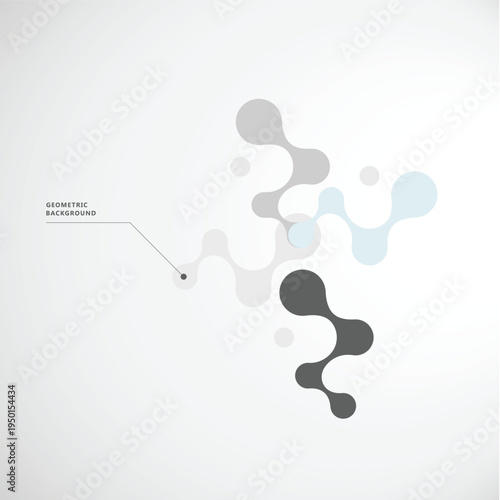 Connected forms elegant background for digital Interfaces. Vector illustration