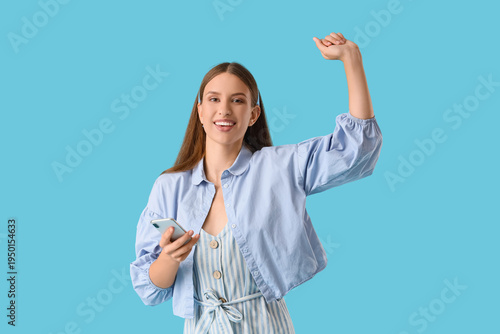 Beautiful young woman with ...