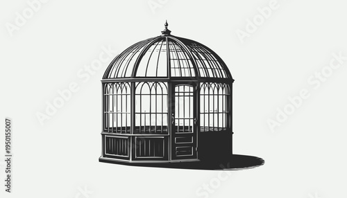 birdcage with a bird inside